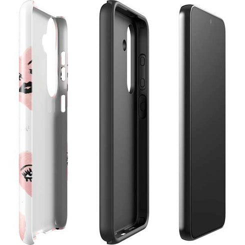 Bouffants and Broken Hearts Winking Hearts Galaxy S25 Impact Case